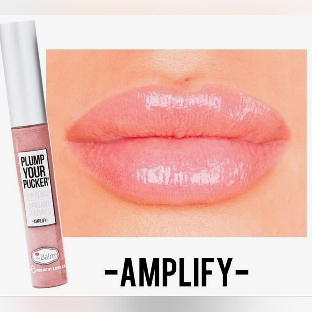 NIB theBalm Plump Your Pucker Lip Gloss  AMPLIFY
